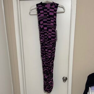 Almost Famous Vibrant Purple and Black Dress